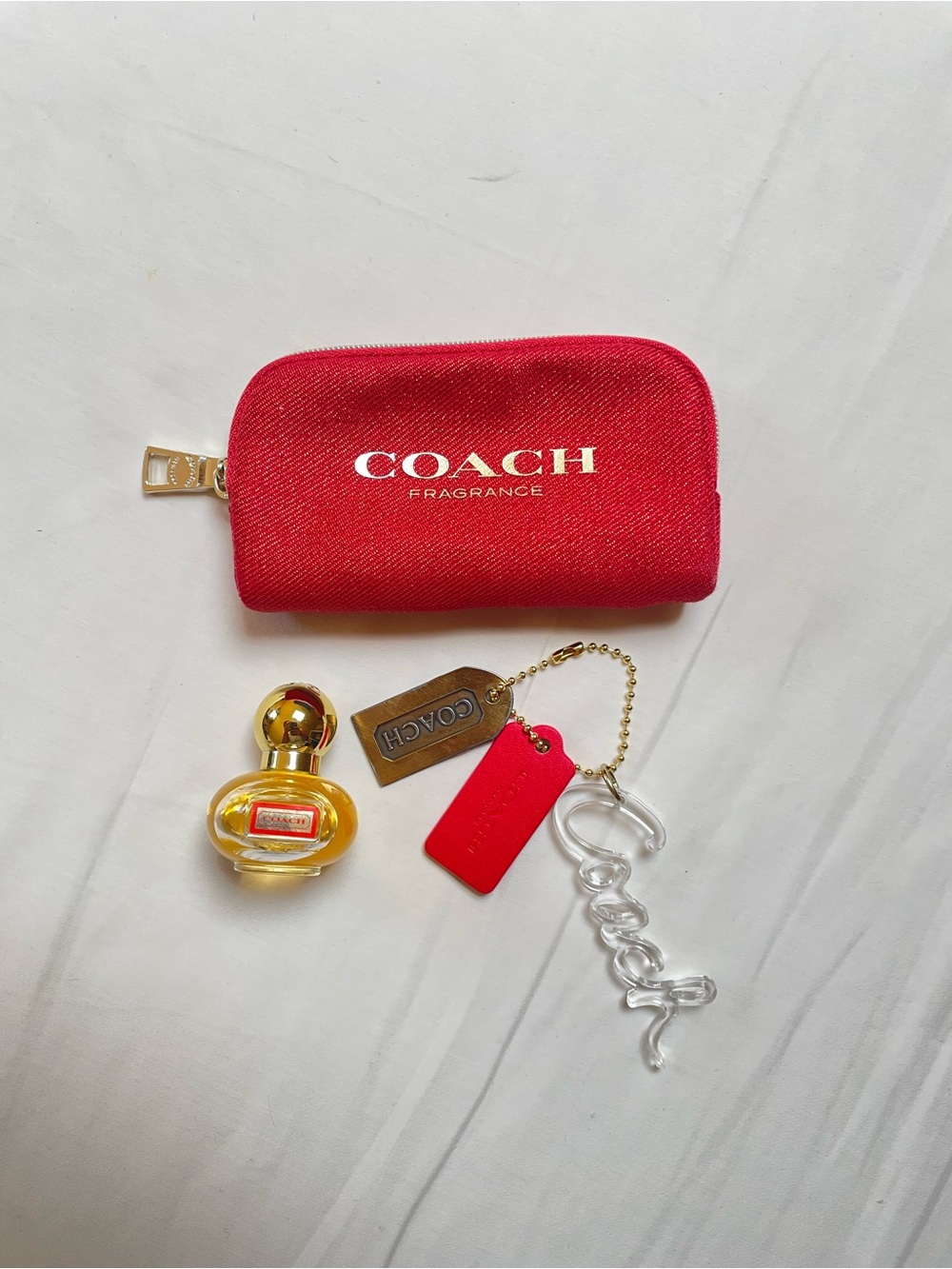 Coach Red Pouch Bundle - Picture 2 of 10